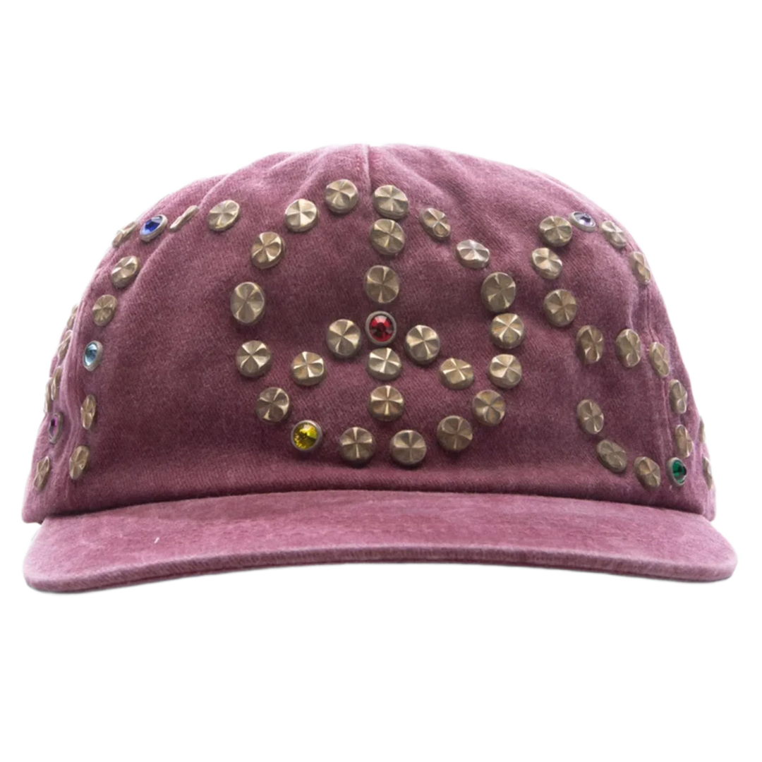 Satoshi Nakamoto Studded Hat “Washed Red”