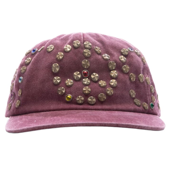 Satoshi Nakamoto Studded Hat “Washed Red”