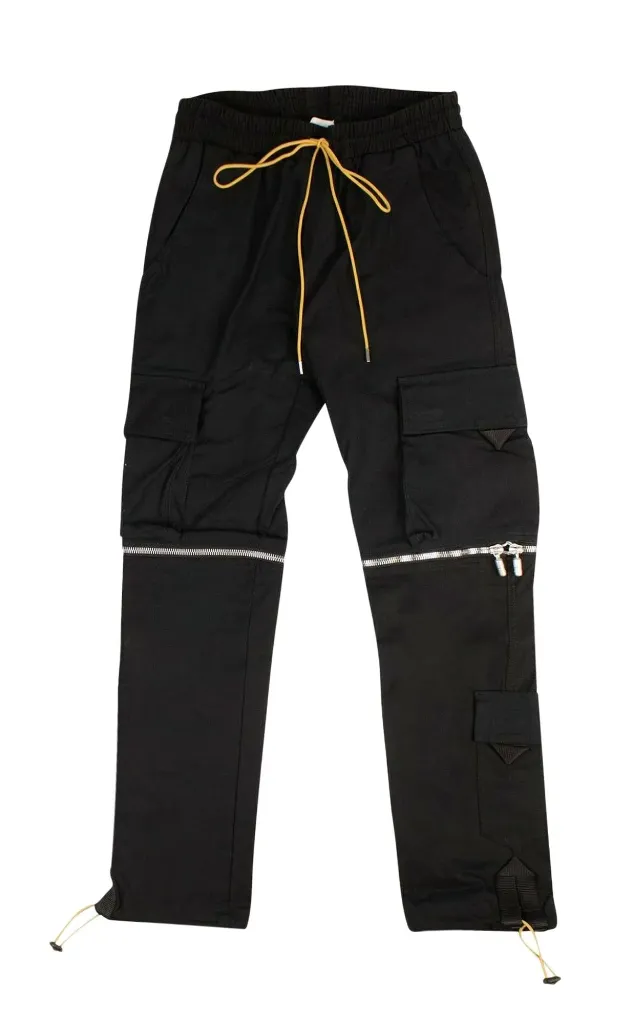 Rhude Zip Cargo Pants 'Black'