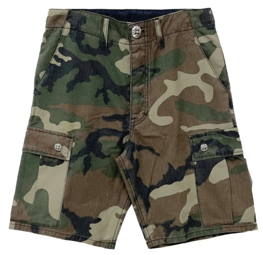 Chrome Hearts Camo Cargo Shorts