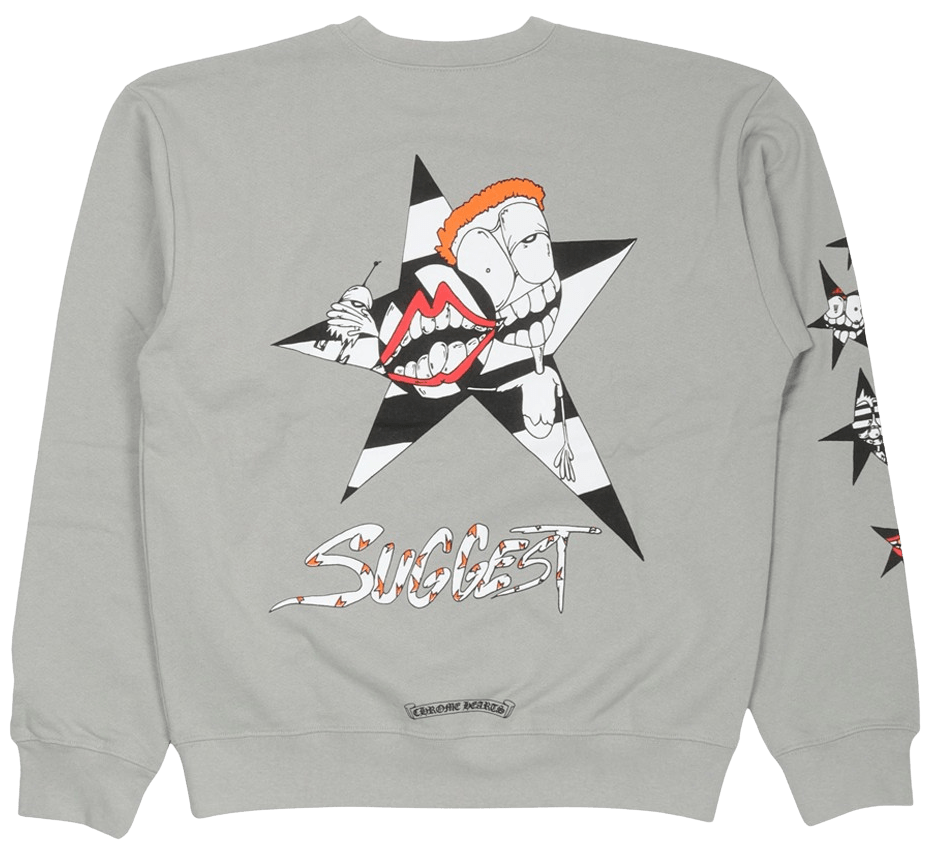 Chrome Hearts Matty Boy 'Suggest' Grey Crewneck