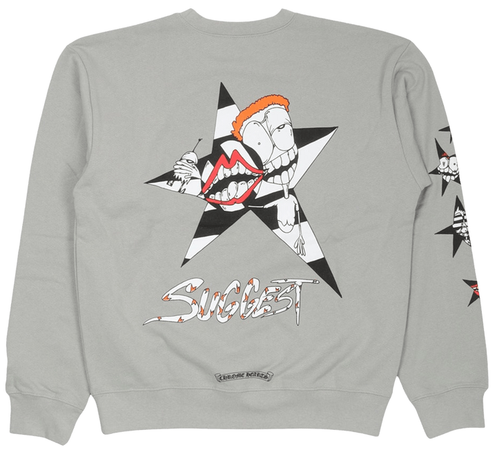 Chrome Hearts Matty Boy 'Suggest' Grey Crewneck