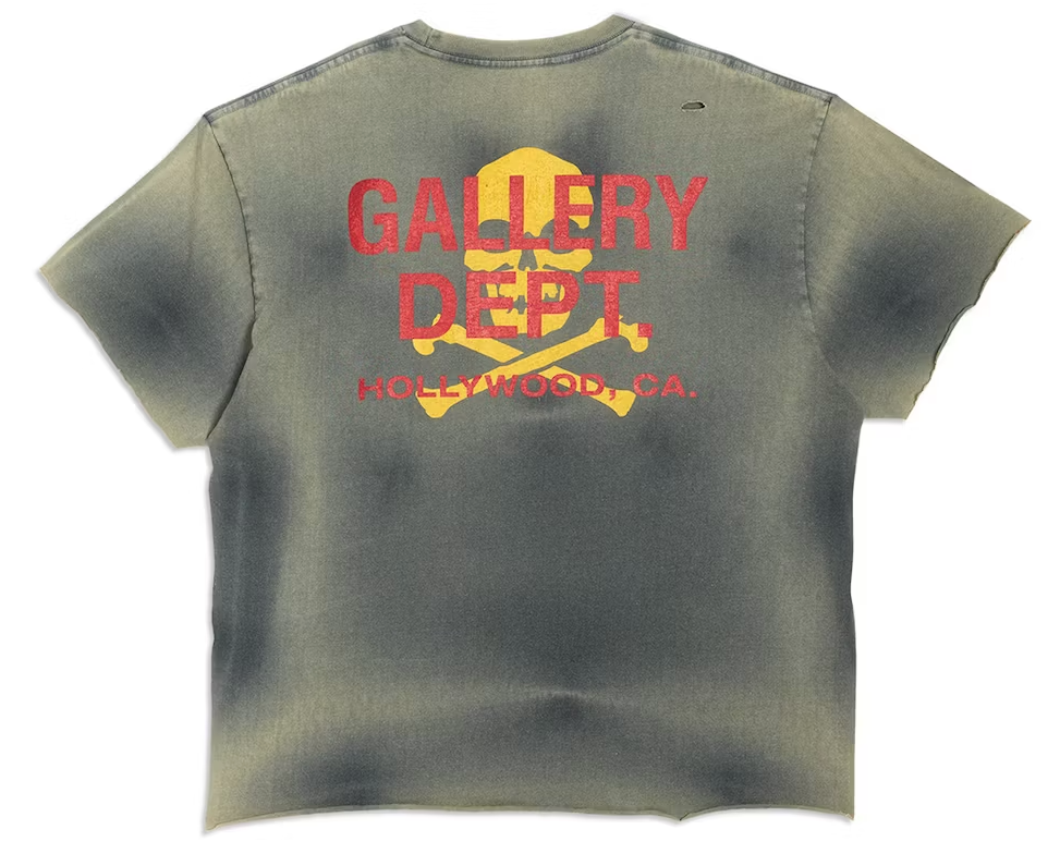 Gallery Dept 'Skull & Bones' Distressed Tee