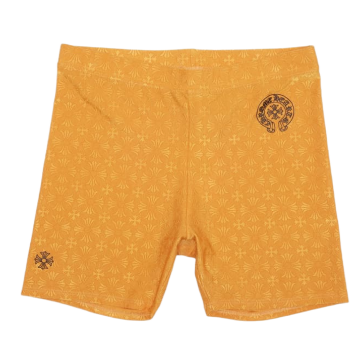 Chrome Hearts 'Yellow' Embossed Cross Shorts