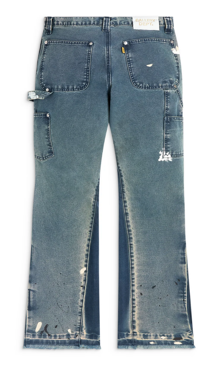 Gallery Dept 'LA Flare' Navy Carpenter Pants