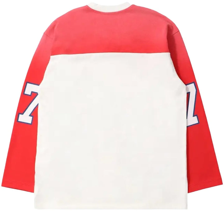 Satoshi Nakamoto 'Bank of Satoshi' Red Longsleeve Tee