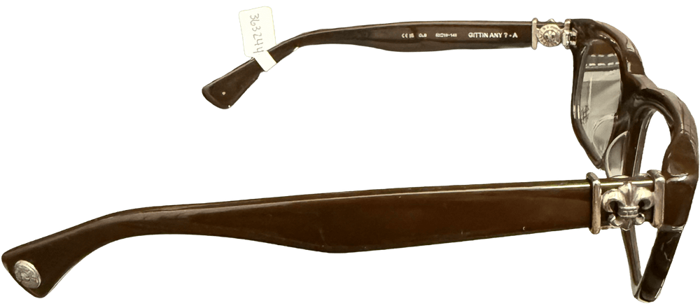 Chrome Hearts 'Gittin Any?' Brown Glasses