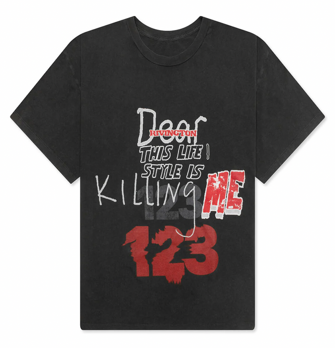 Rivington roi Rebis 'Killing Me' Black Tee