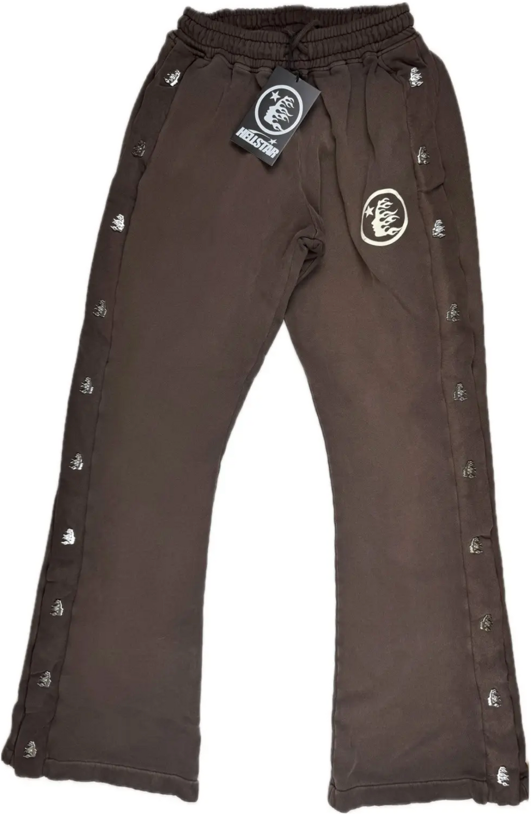 Hellstar Brown 'Mirror Face' Sweatpants