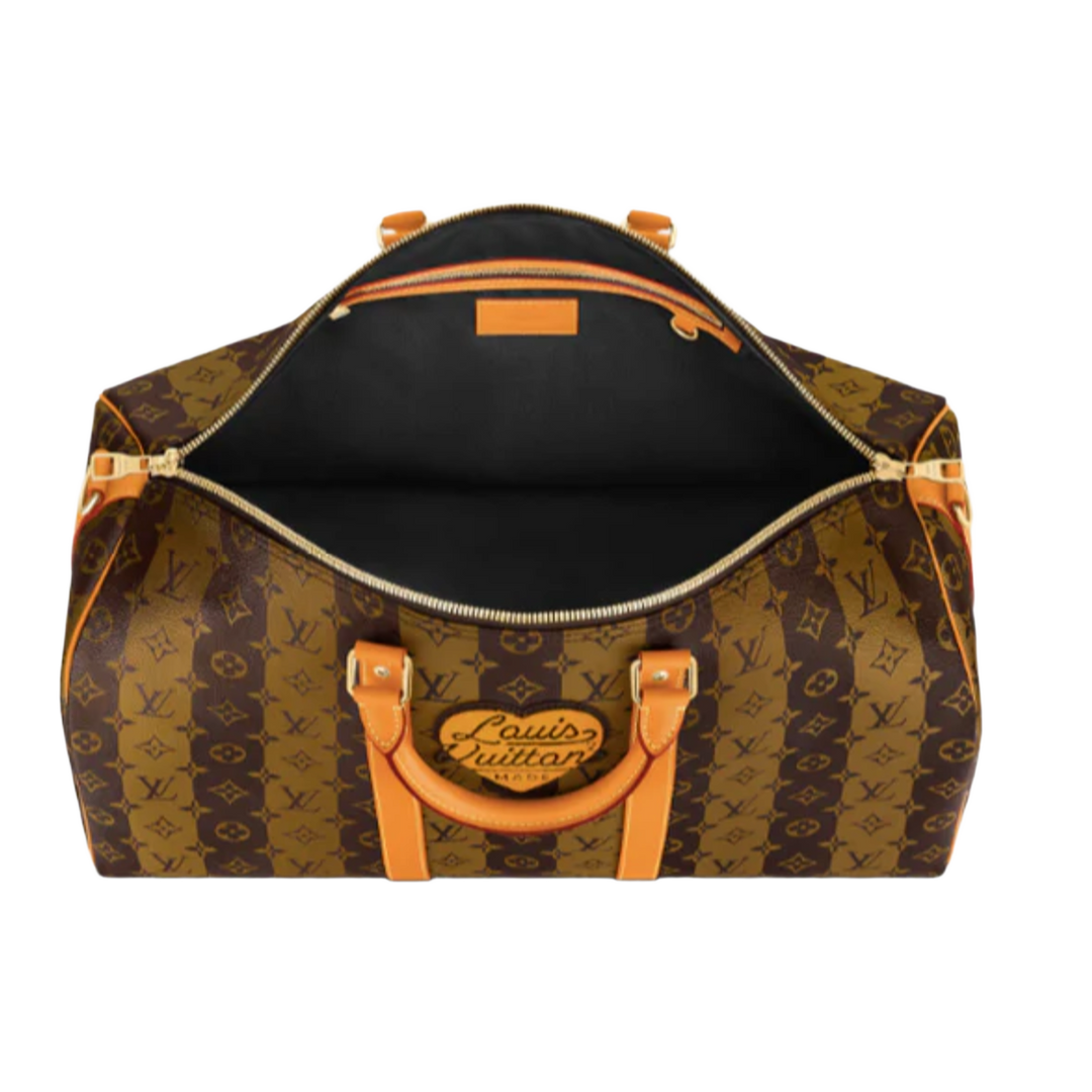 Louis Vuitton 'Nigo Monogram Stripe' Keepall Bandouliere 50 Duffle