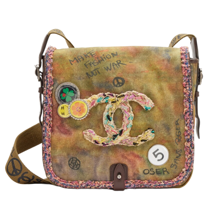 Chanel Graffiti ‘On The Pavements’ Canvas Messenger Bag