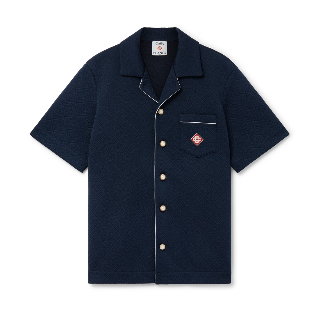 Casablanca 'Navy' Monogram Shirt