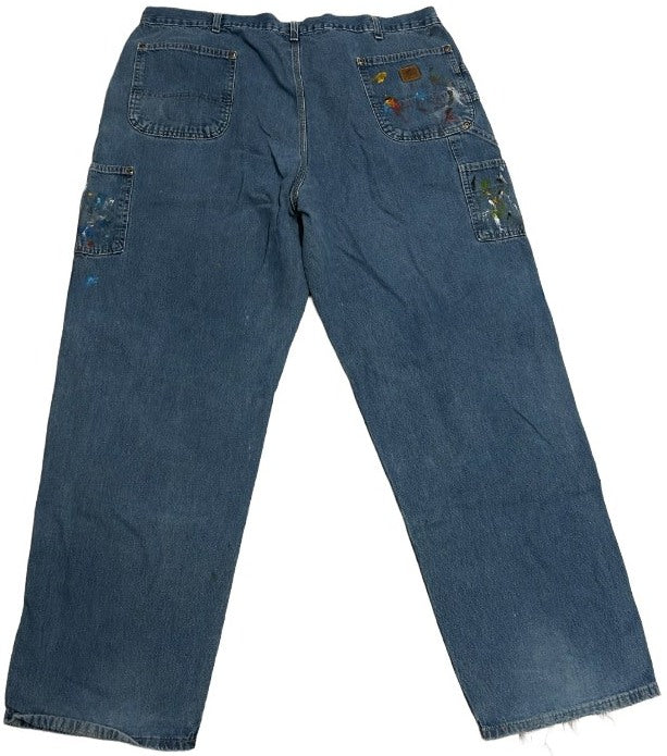 Carhartt 'Painted Denim' Double Knee Vintage Work Pants