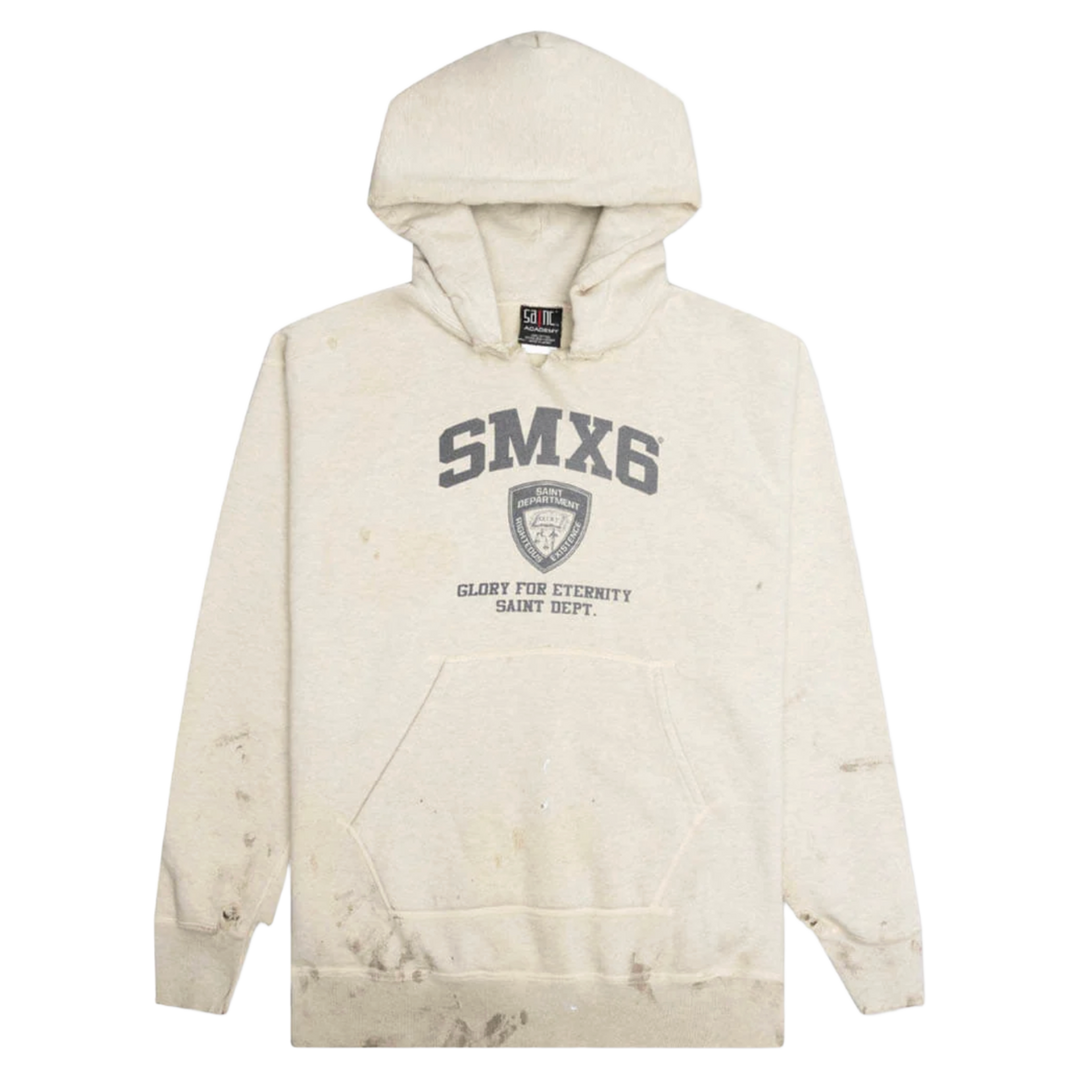 Saint Michael 'Academy NYPD' Cream Hoodie