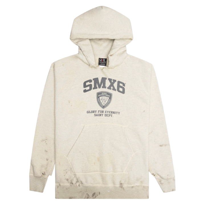 Saint Michael 'Academy NYPD' Cream Hoodie