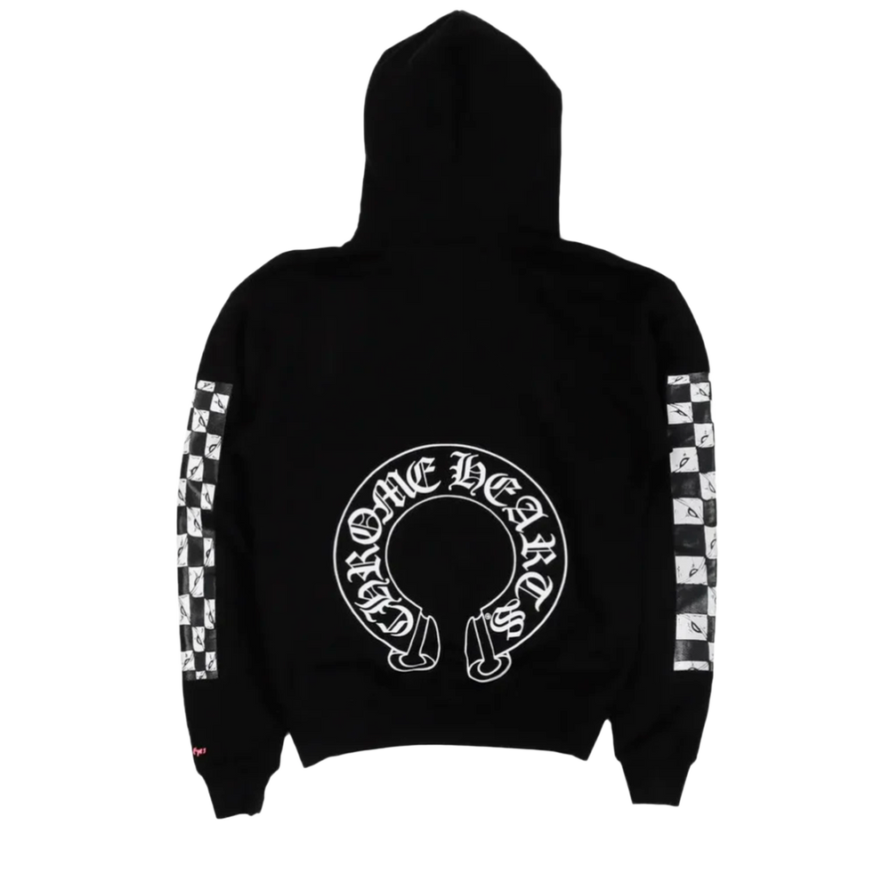 Chrome Hearts Matty Boy 'Horseshoe F You' Double Hooded Black Hoodie