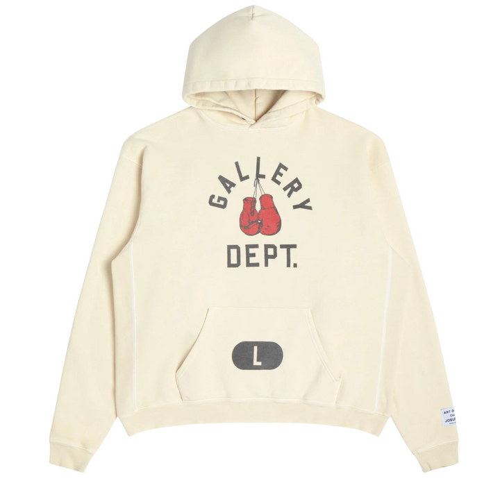 Gallery Dept. 'Boxing Merch' Cream Hoodie