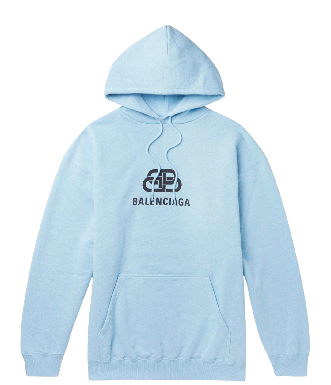 Balenciaga Baby Blue 'Loopback Logo' Hoodie