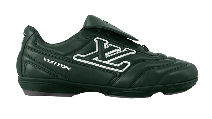 Louis Vuitton 'Green' Leather Footprint Sneakers