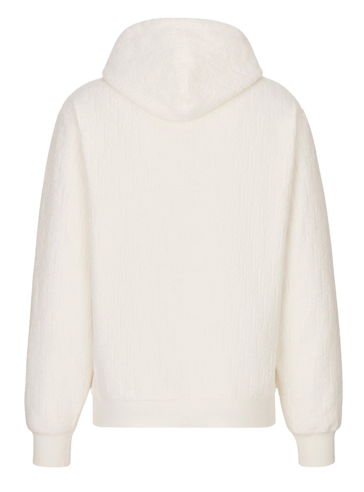 Dior 'Oblique Towel' White Hoodie