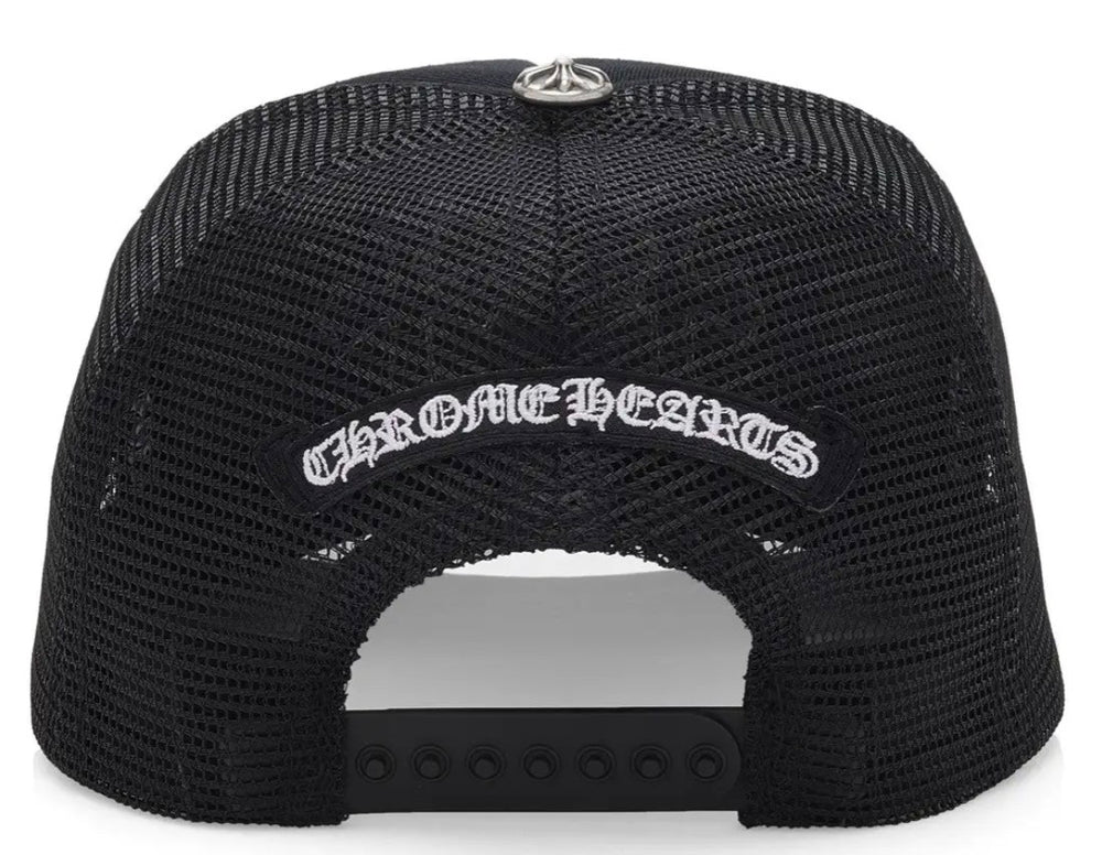 Chrome Hearts 'Calf Hair Cross' Cemetery Trucker Hat