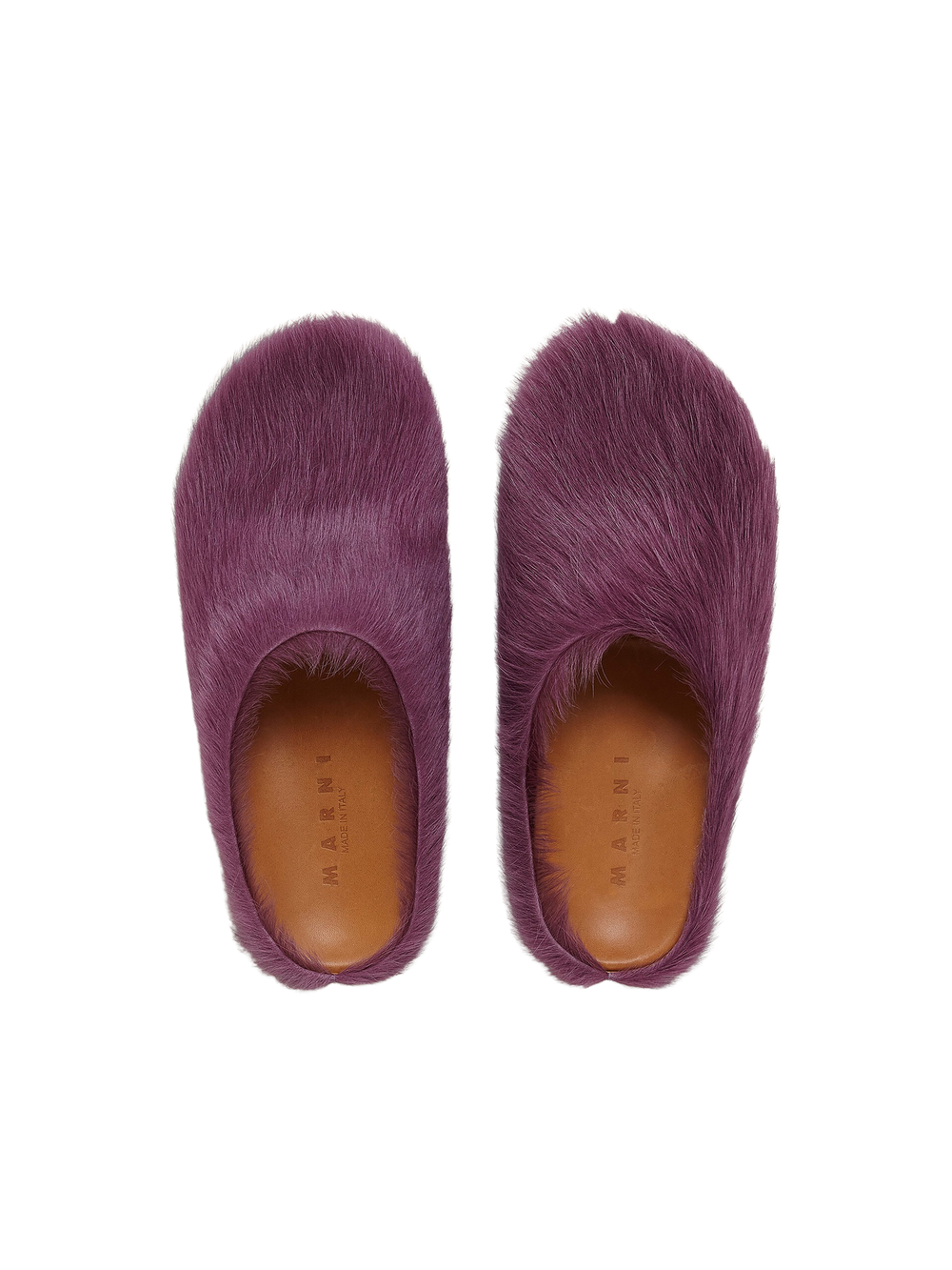 Marni 'Prune Violet' Sabot Slippers