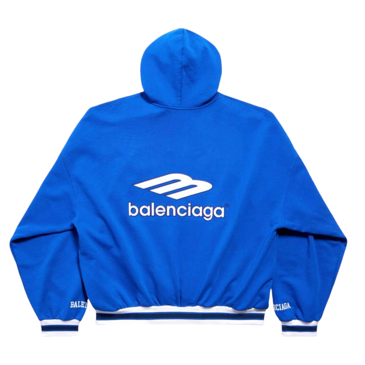 Balenciaga '3B Football' Blue Polo Hoodie