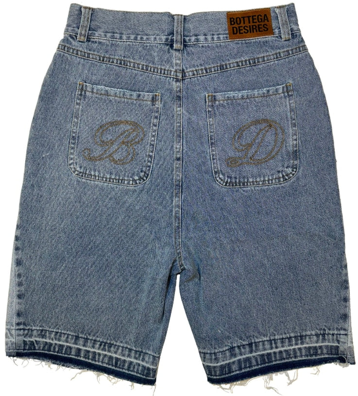 Bottega Desires 'Blue' Denim Shorts