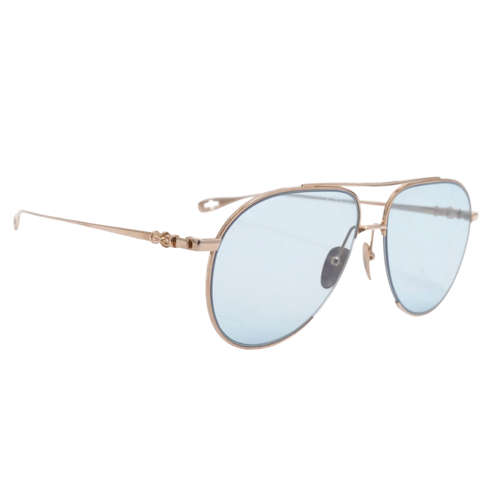 Chrome Hearts 'Steppin' Blu' Gold Glasses
