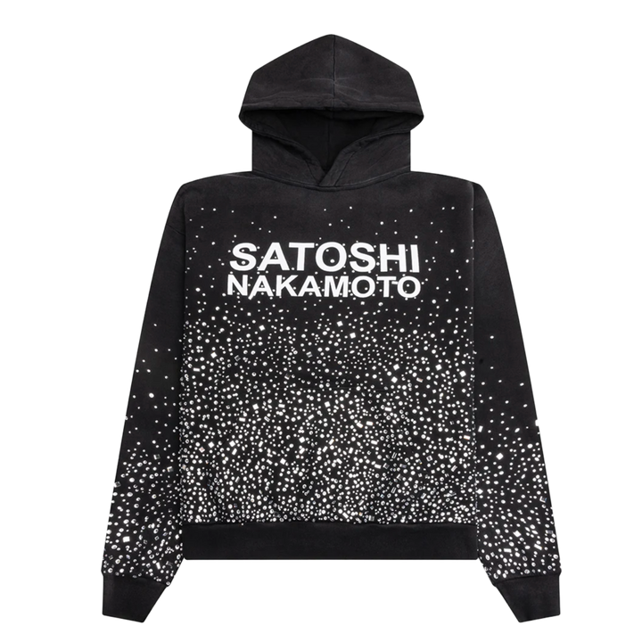 Satoshi Nakamoto 'Black' Shattered Glass Hoodie