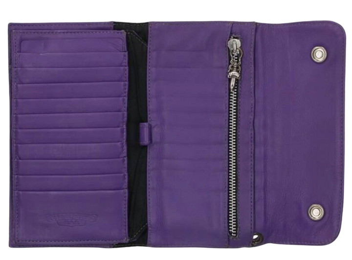 Chrome Hearts 'Purple' Star Button Wallet