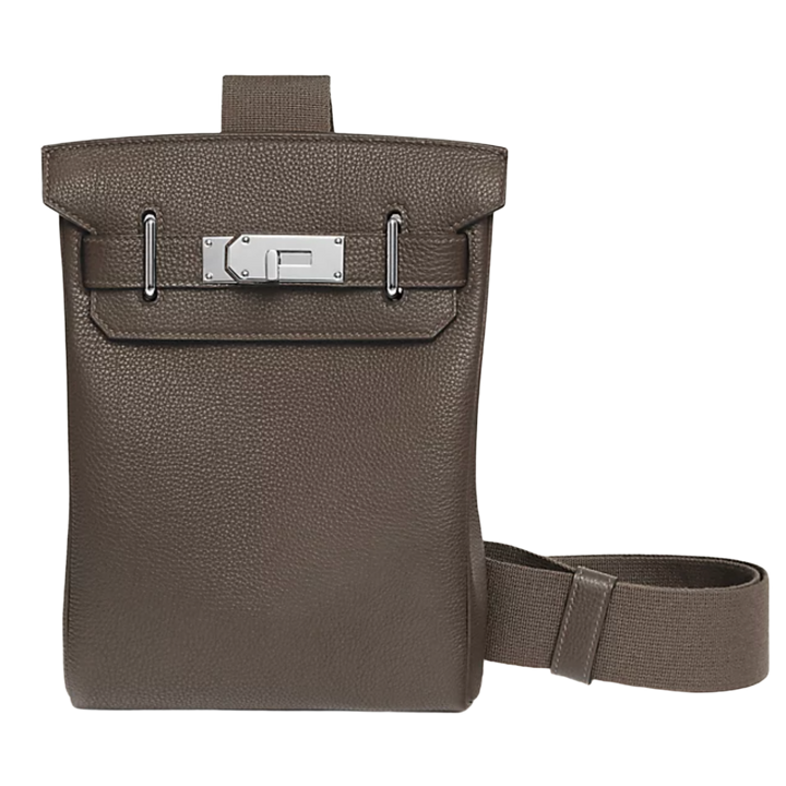 Hermés Hac a Dos 'Gris Étain' Togo Leather PM Backpack