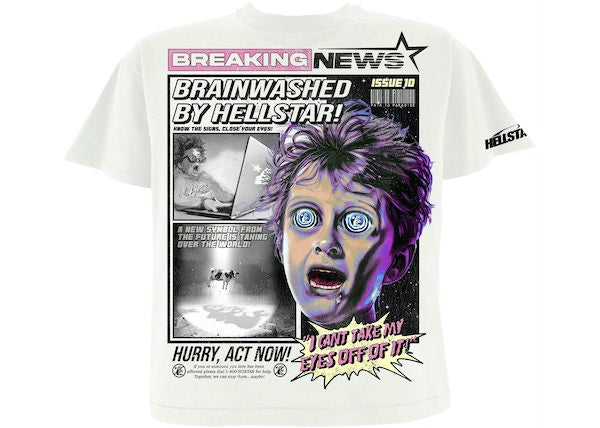 Hellstar Breaking News T-Shirt White