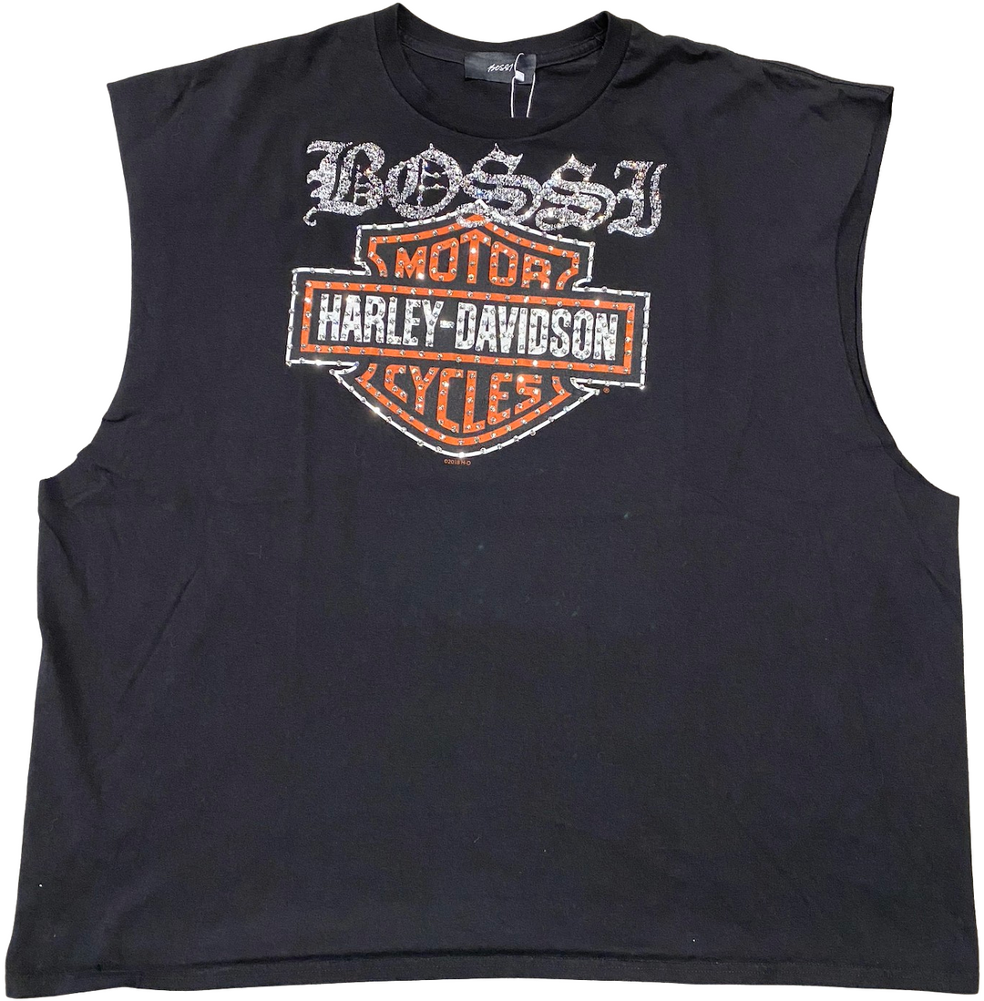 Bossi 'Frontier' Harley Davidson Vintage Cutoff Tee