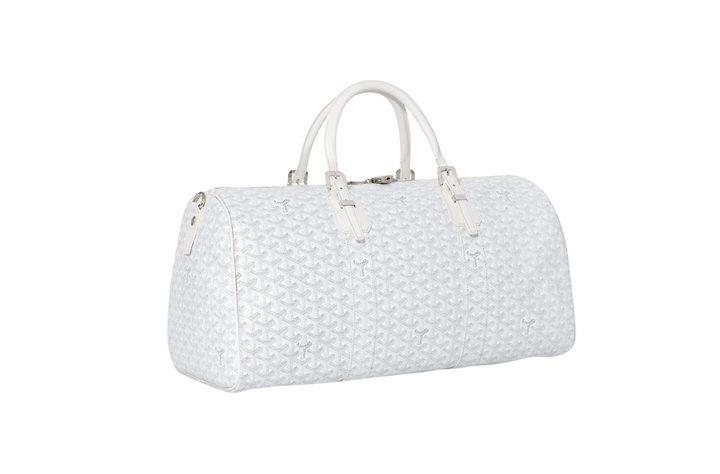 Goyard 'Boston 50' White Duffle Bag