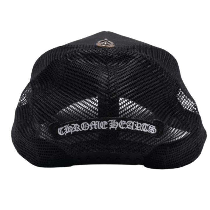 Chrome Hearts 'Plus Cross Hollywood' Black Trucker Hat