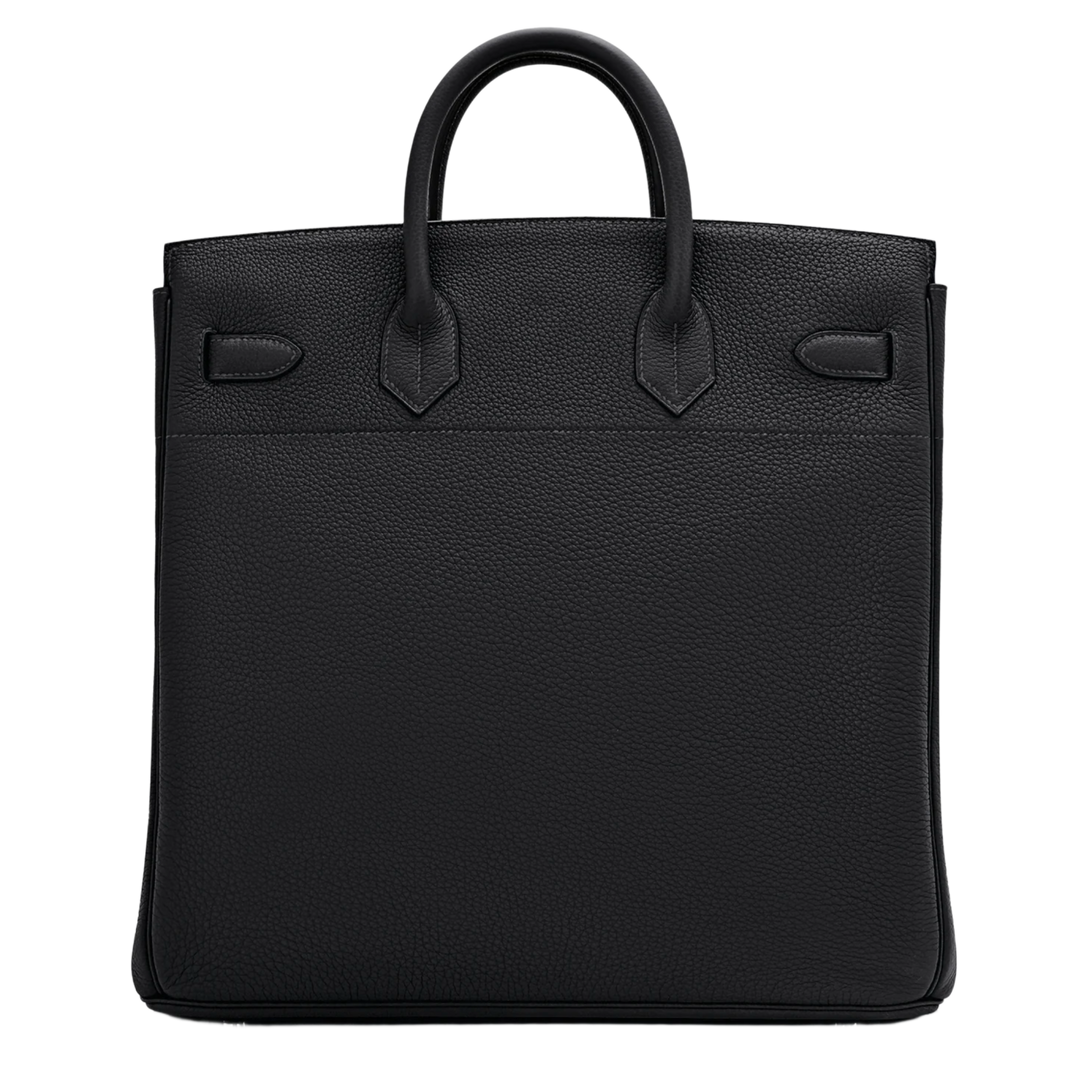 Hermès 'Black' Birkin 40 HAC Palladium Hardware Leather Bag