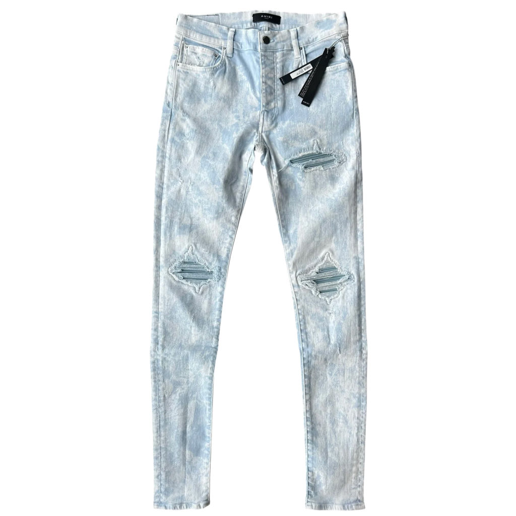パンツ amiri mineralwash mx1 Amiri 'Mineral Wash' Light Blue MX1 Jeans – Showroom LA