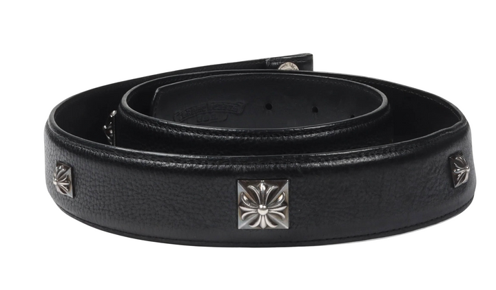 Chrome Hearts 'Studded' Leather Belt Strap