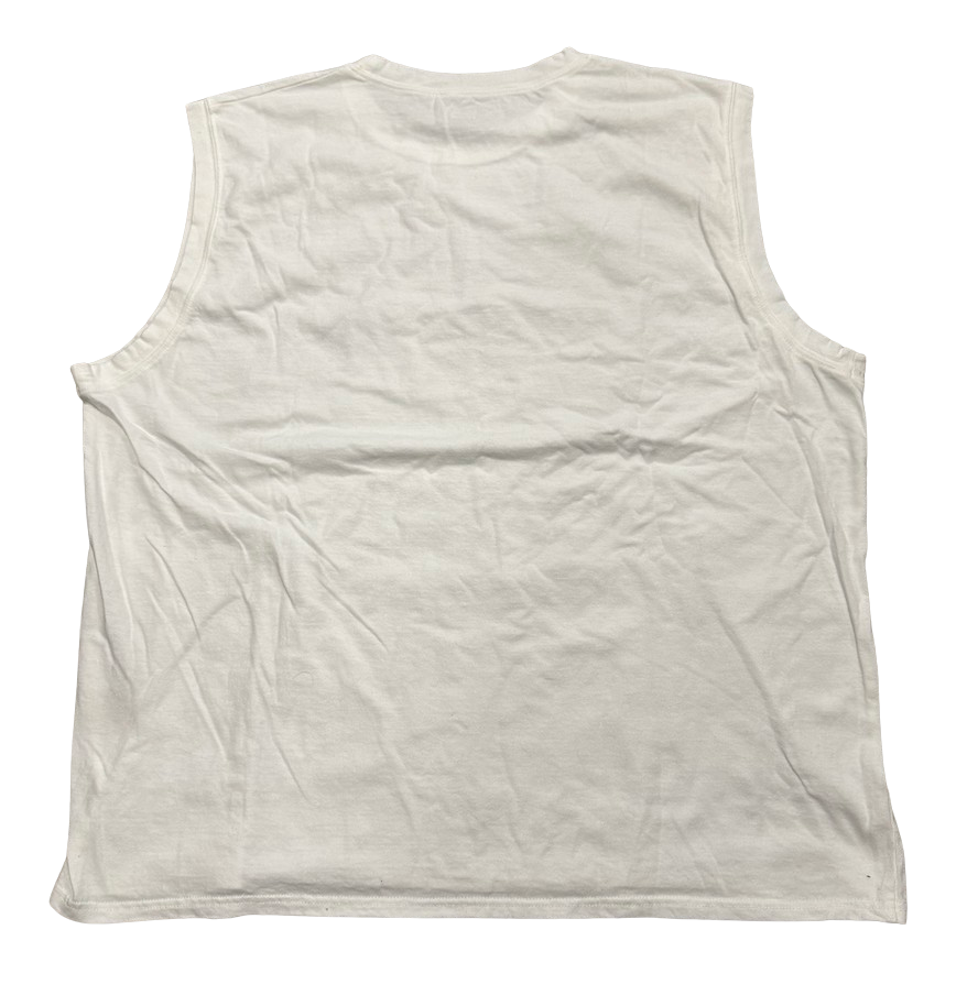 Kapital 'Rainbowy Bird's Nest' Sleeveless White Tee