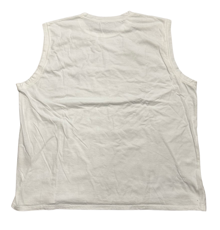 Kapital 'Rainbowy Bird's Nest' Sleeveless White Tee