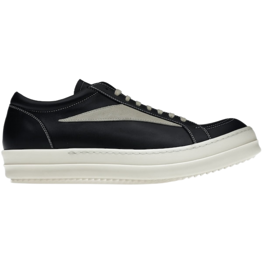 Rick Owens Vintage Leather 'Black' Sneakers