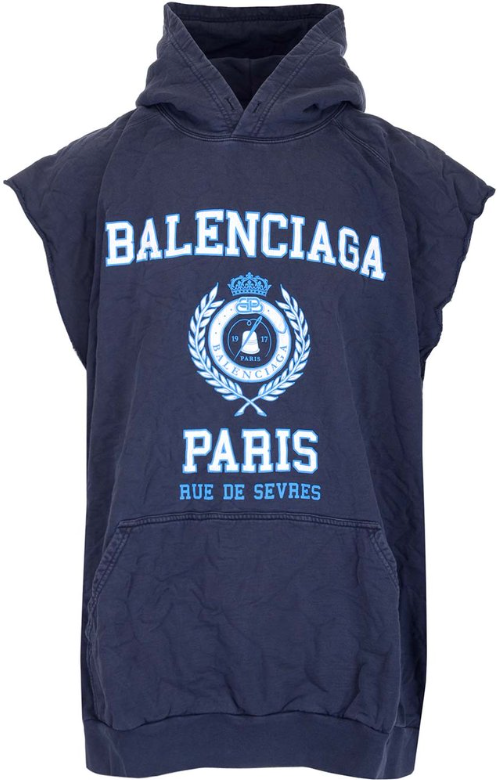 Balenciaga 'Rue De Sevres' Oversized Sleeveless Hoodie