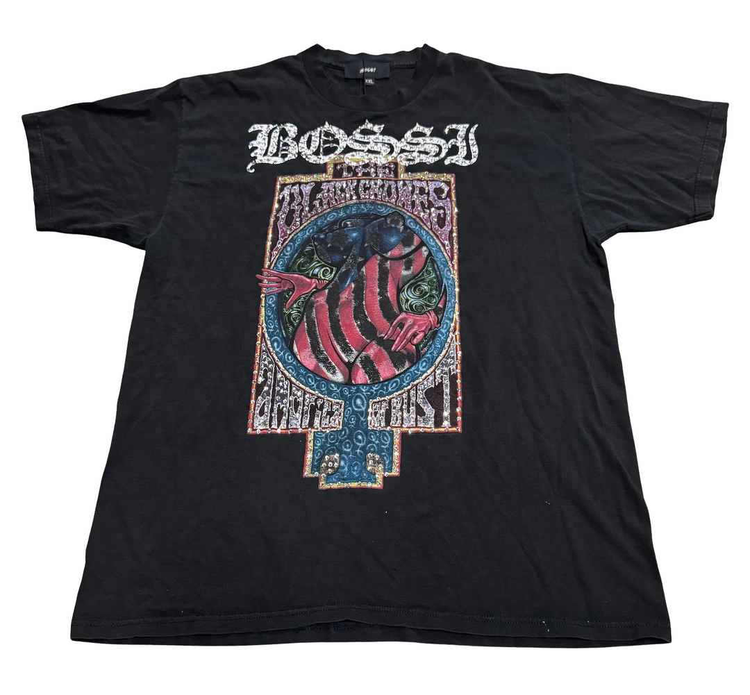 Bossi 'Black Crowes' Vintage Rhinestone Tee