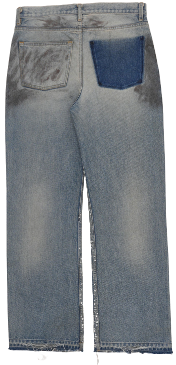 Satoshi Nakamoto 'Other Scenes' Shattered Glass Denim Jeans