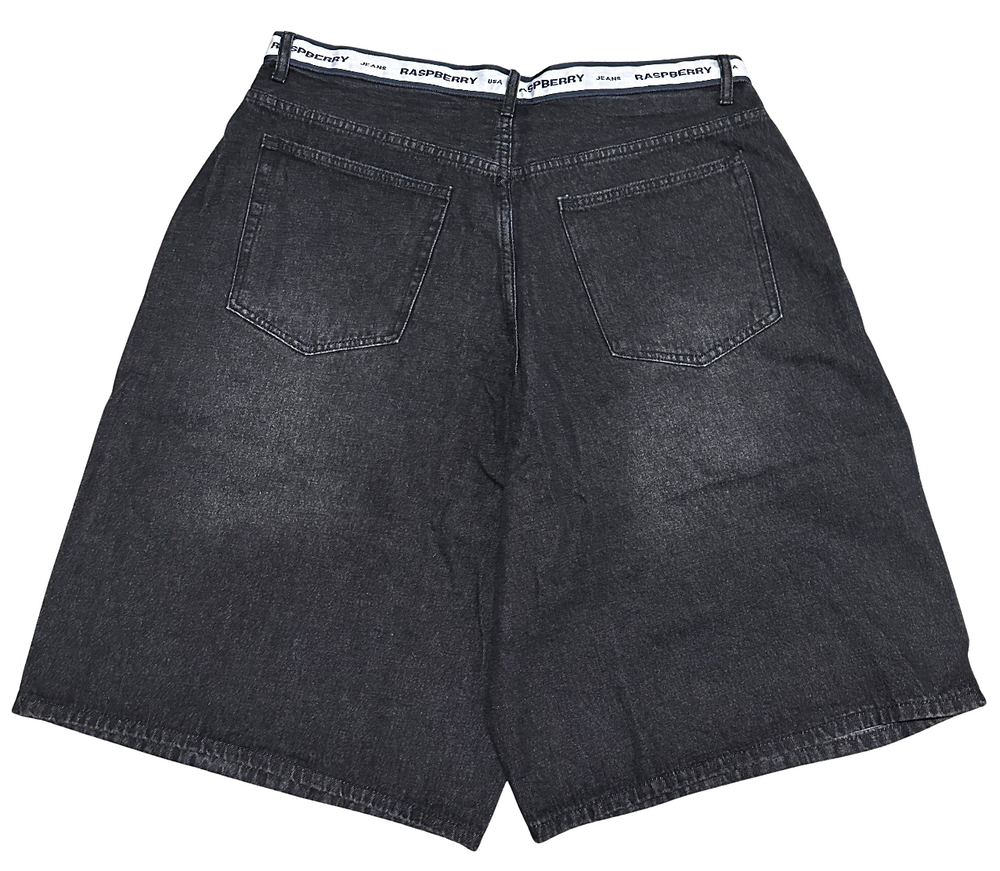 Gold+Vintage Gallery Raspberry Hills Black 'Denim' Jorts