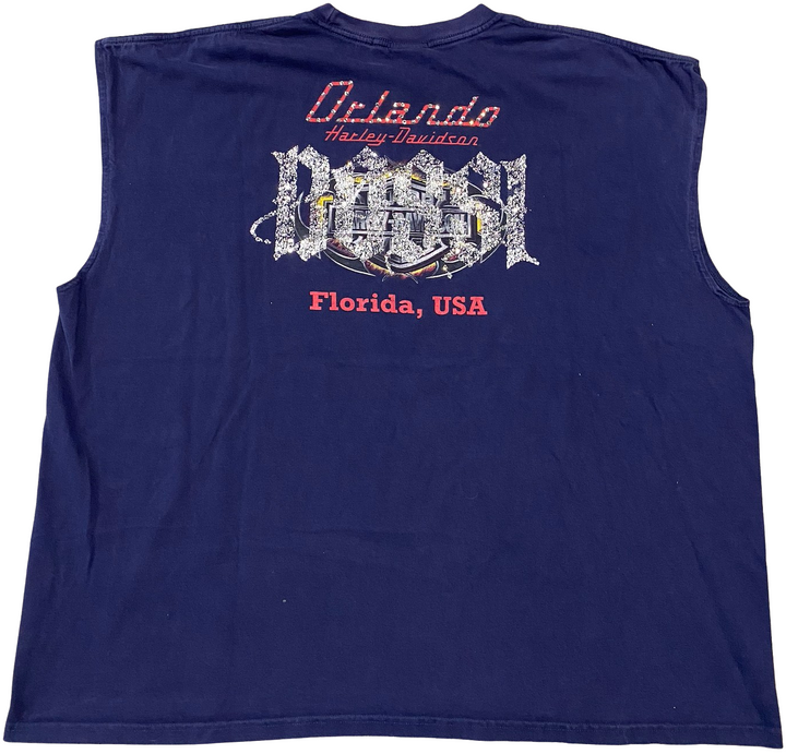 Bossi 'Live To Ride' Harley Davidson Cutoff Tee